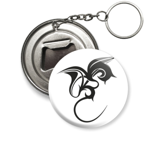 Брелок-открывашка с принтом Символ Дракона
