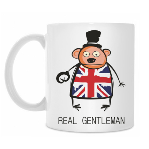 Кружка с принтом 'Джентльмен'