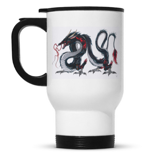 Кружка-термос с принтом Dragon