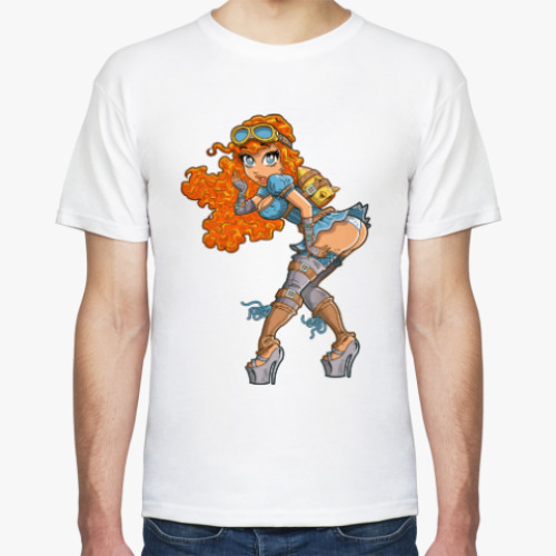 Футболка с принтом Ракетчица