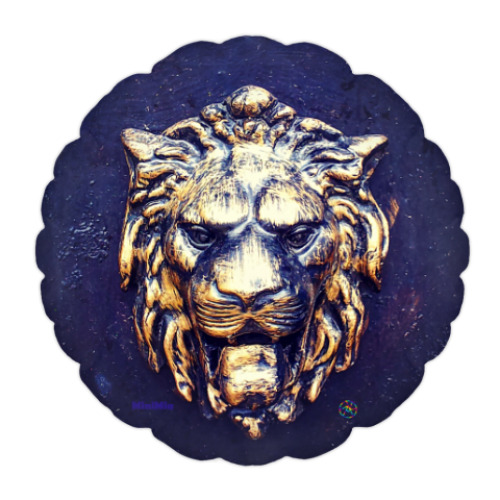 Подушка Золотой лев