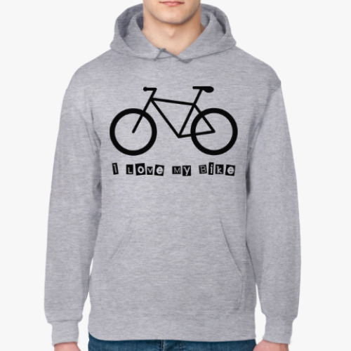 Толстовка худи с принтом I Love My Bike