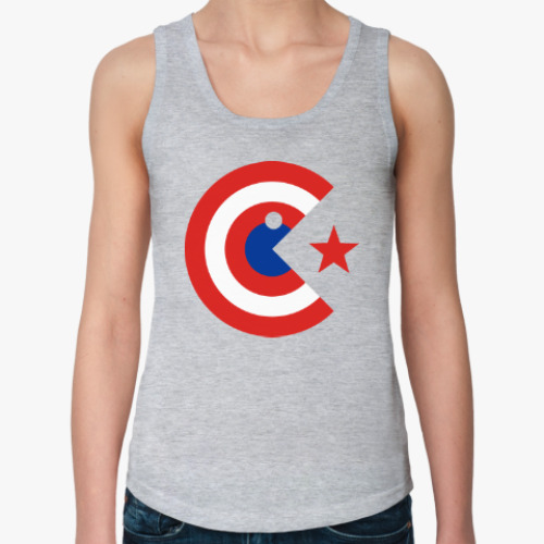 Женская майка с принтом Captain Pacman