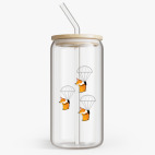 Банка с бамбуковой крышкой