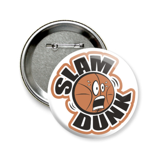 Значок 58мм с принтом Slam Dunk