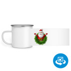 Кружка металлическая белая (круговая запечатка)