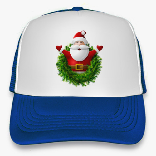 Кепка-тракер с принтом Санта Клаус