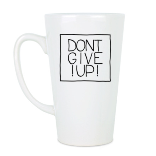 Чашка Латте с принтом Мотивация