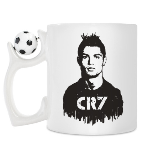 Кружка с принтом Ronaldo