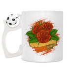 Кружка с футбольным мячиком