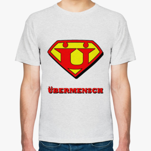 Футболка с принтом Уберменш (сверхчеловек)