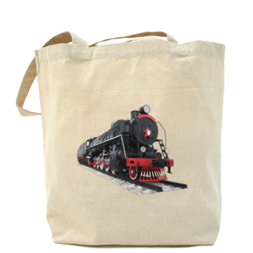 Сумка шоппер с принтом Паровоз Феликс Дзержинский