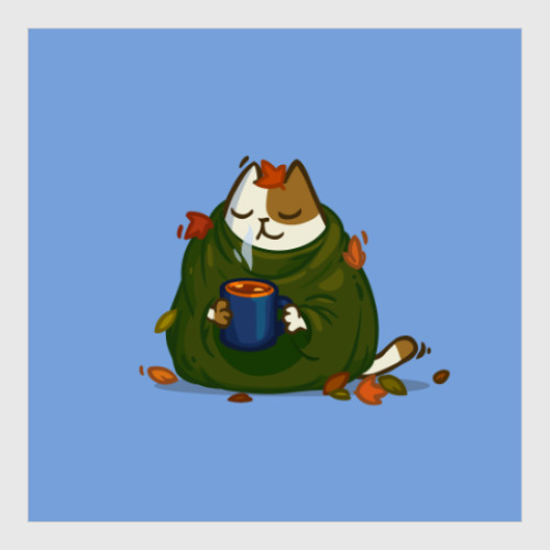 Постер с принтом Пятничный Котик №23