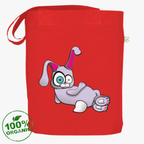 Сумка шоппер с принтом Зайка