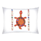 Подушка 47x35 см с цветной обратной стороной черепашка из Африки