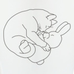 Котенок и зайчик