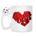 Кружка с футбольным мячиком