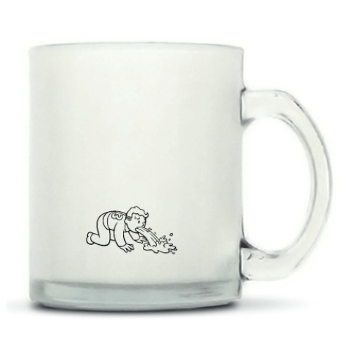 Кружка матовая с принтом Fallout DIRTY WATER +15 RAD/SEC