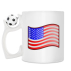 Кружка с футбольным мячиком