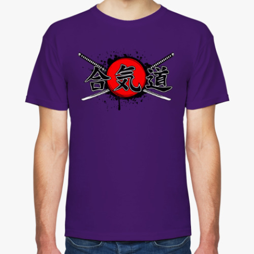 Футболка с принтом айкидо