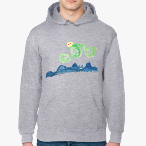 Толстовка худи с принтом Осьминожка