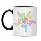 Кружка двухцветная