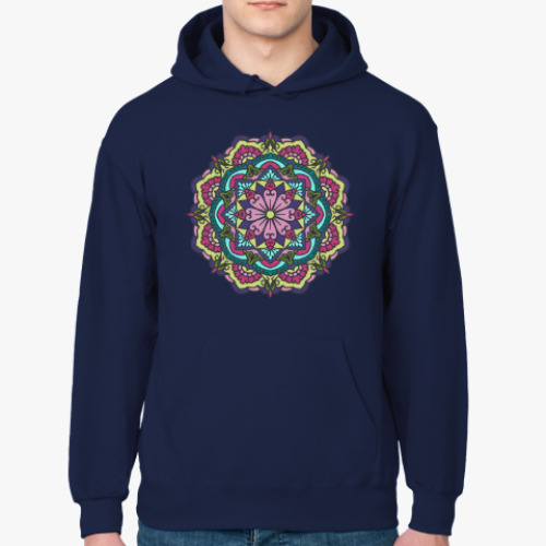Толстовка худи с принтом Мандала