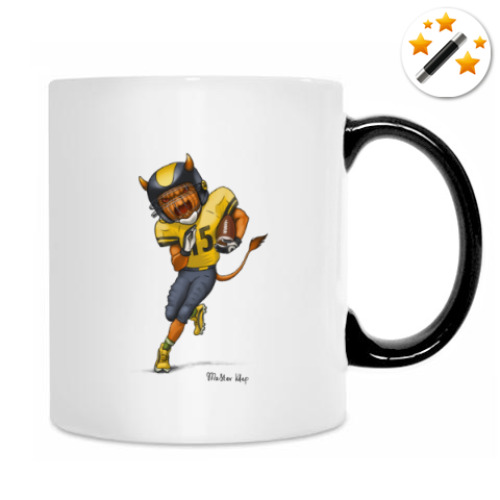 Кружка-хамелеон Тыква Американский футбол