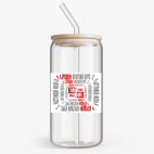 Банка с бамбуковой крышкой