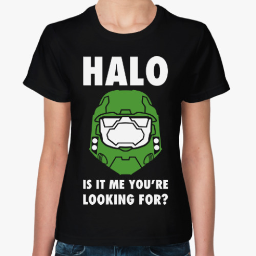 Женская футболка с принтом Хало