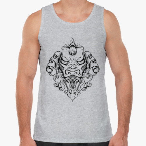 Майка с принтом Восточный тату дракон