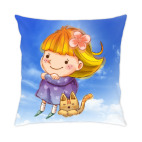 Девочка и котенок