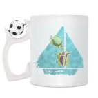 Кружка с футбольным мячиком