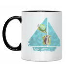 Кружка двухцветная