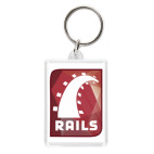Брелок 5.7 x 4.1 см Ruby on rails