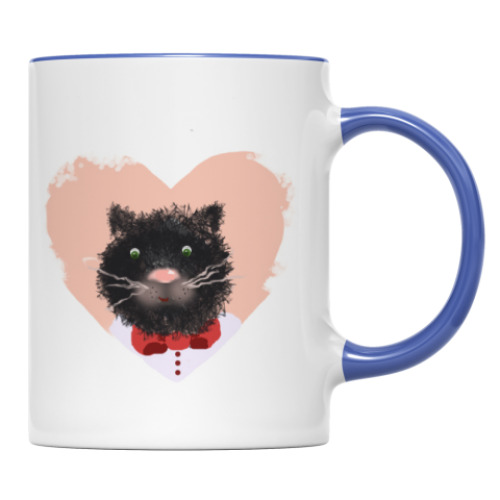 Кружка с принтом Портрет кота