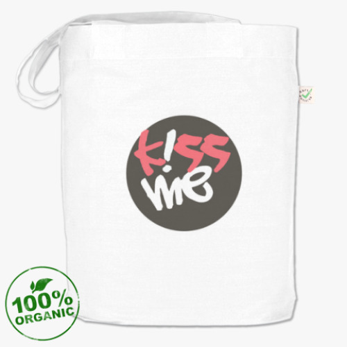 Сумка шоппер с принтом KISS ME