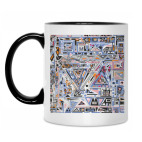 Кружка двухцветная