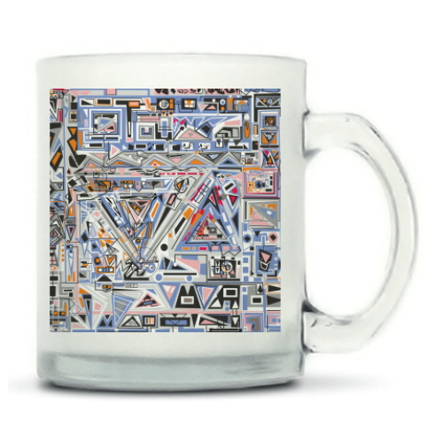 Кружка матовая с принтом Абстрактная текстура