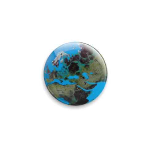 Значок 25мм Earth