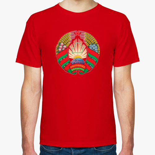 Футболка с принтом Беларусь. Государственный Герб