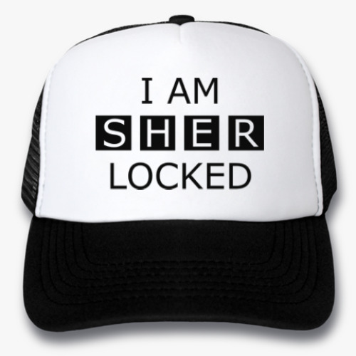 Кепка-тракер с принтом Шерлок