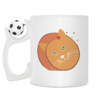 Кружка с футбольным мячиком