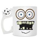 Кружка с футбольным мячиком