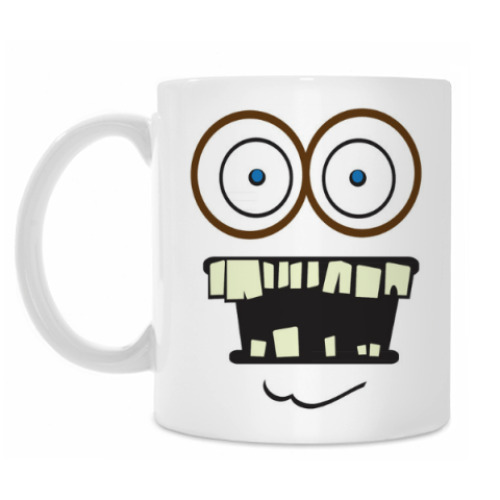 Кружка с принтом Очкарик.