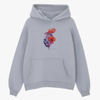 Толстовка худи оверсайз