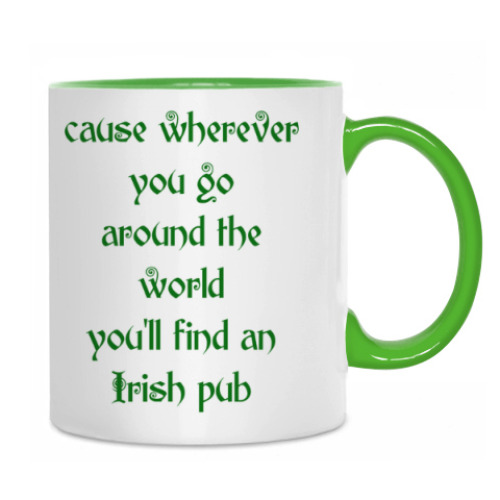 Кружка с принтом I'm Irish