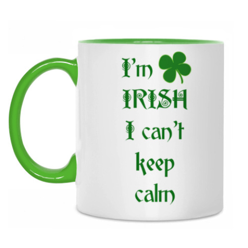 Кружка с принтом I'm Irish