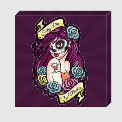 Холст с принтом День Мертвых