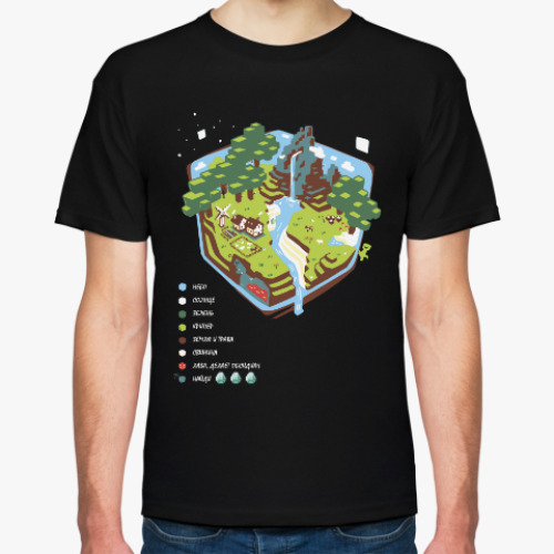 Футболка с принтом Мир Майнкрафта